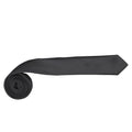 Black - Back - Premier Tie - Mens Slim Retro Work Tie (Pack of 2)