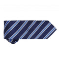 Navy-Royal - Back - Premier Mens Waffle Stripe Formal Business Tie (Pack of 2)