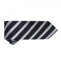 Black-Dark Grey - Back - Premier Mens Waffle Stripe Formal Business Tie (Pack of 2)
