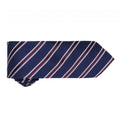 Navy-Aubergine - Back - Premier Mens Waffle Stripe Formal Business Tie (Pack of 2)