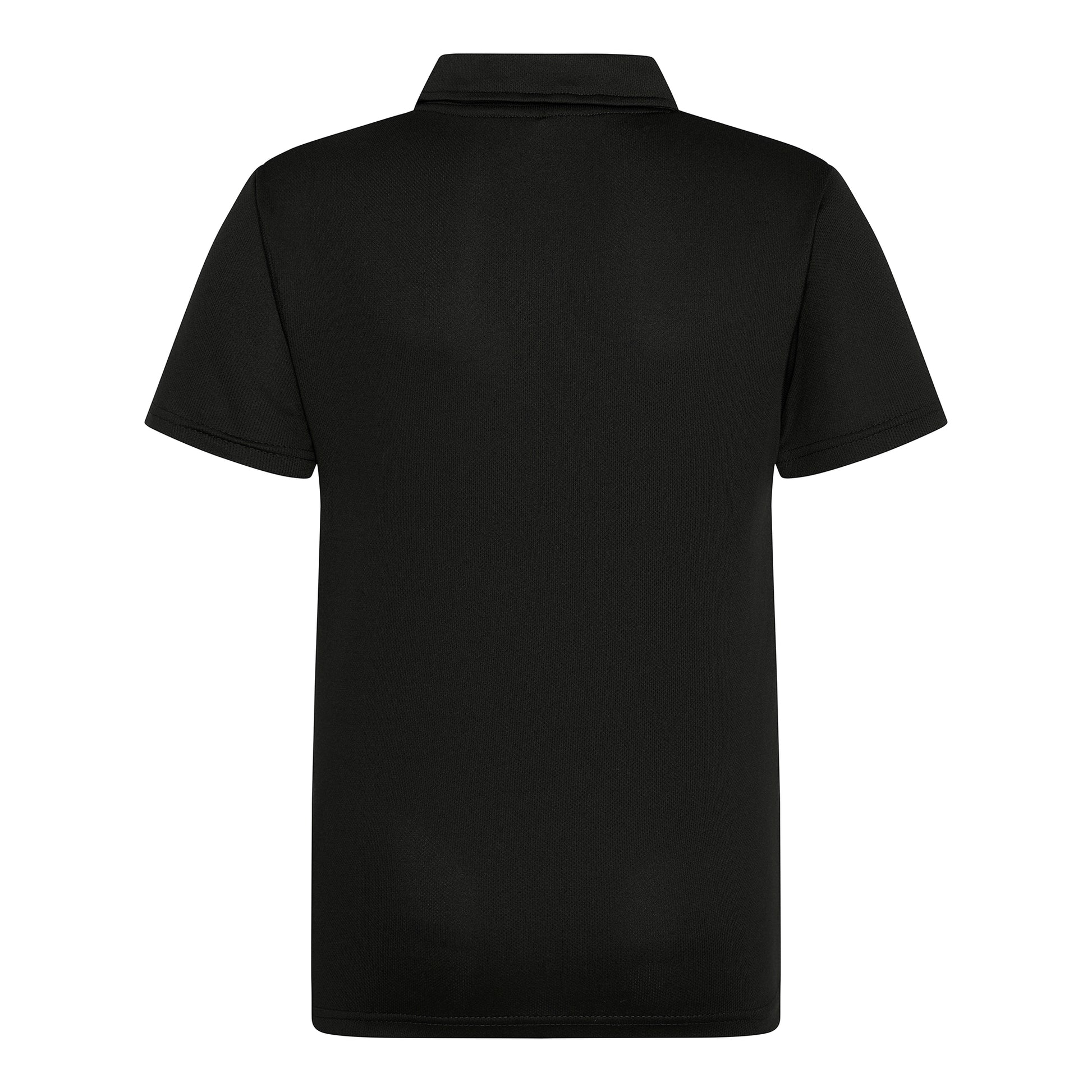 Jet Black - Back - AWDis Just Cool Kids Unisex Sports Polo Plain Shirt
