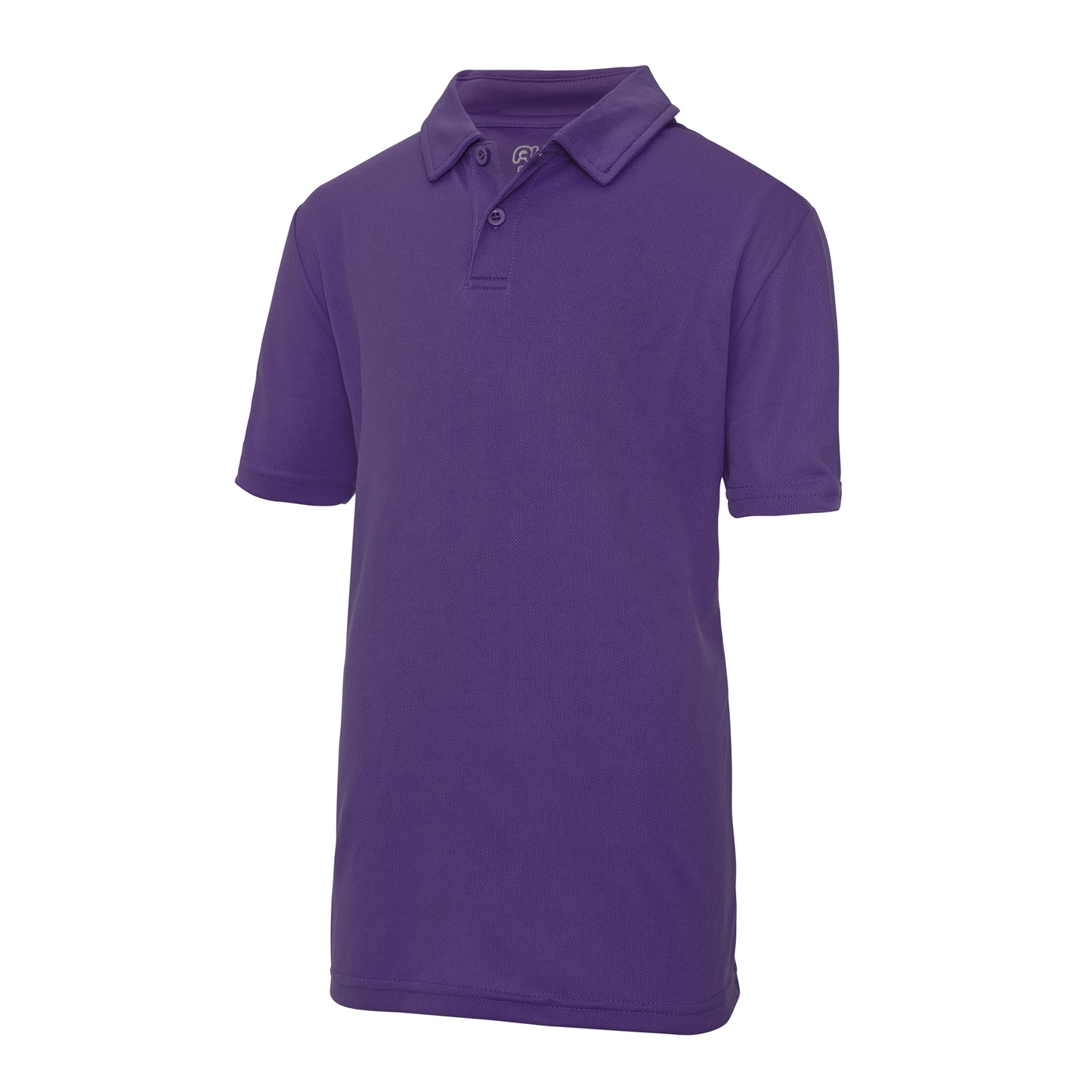 Purple - Side - AWDis Just Cool Kids Unisex Sports Polo Plain Shirt