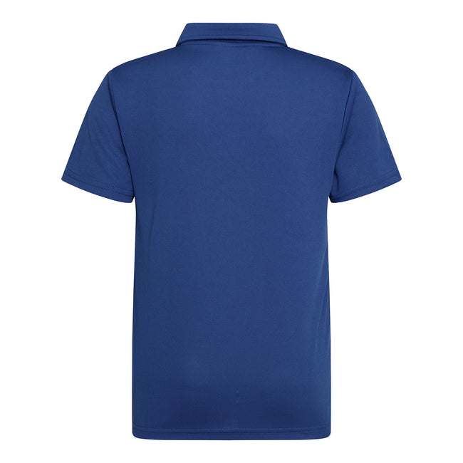 Royal - Back - AWDis Just Cool Kids Unisex Sports Polo Plain Shirt