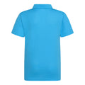Sapphire - Back - AWDis Just Cool Kids Unisex Sports Polo Plain Shirt