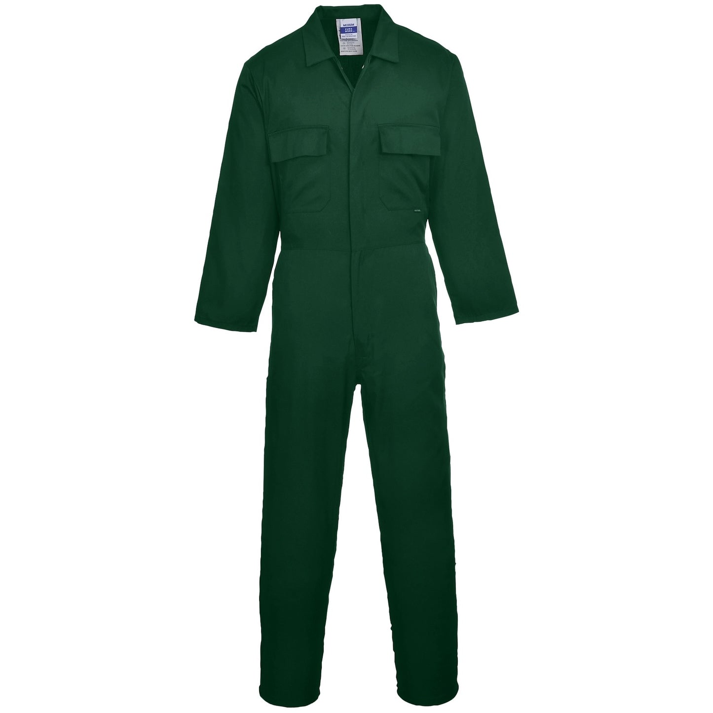 Bottle - Front - Portwest Mens Euro Work Polycotton Coverall (S999) - Workwear (Pack of 2)
