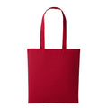 Red - Front - Nutshell Plain Strong Shoulder Shopper Bag (Pack of 2)