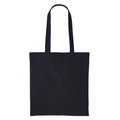 Black - Front - Nutshell Plain Strong Shoulder Shopper Bag (Pack of 2)