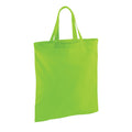 Lime Green - Front - Westford Mill Short Handle Bag For Life (Pack of 2)