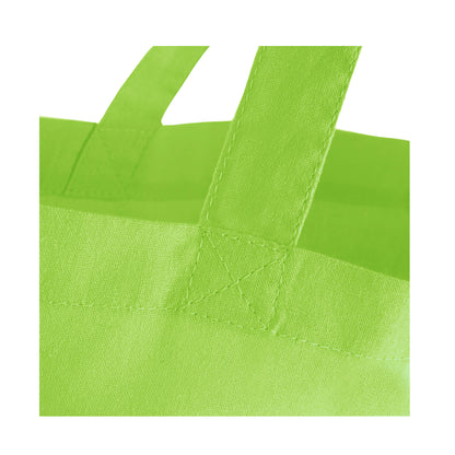 Lime Green - Back - Westford Mill Short Handle Bag For Life (Pack of 2)