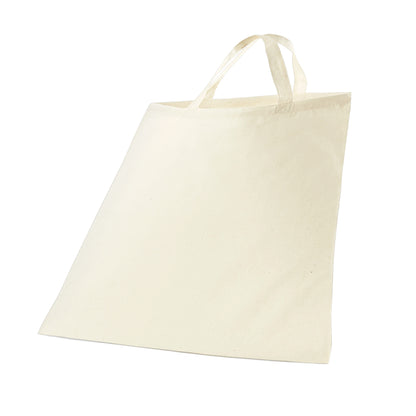 Natural - Back - Westford Mill Short Handle Bag For Life (Pack of 2)