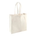 Natural - Front - Westford Mill Fairtrade Cotton Classic Tote Shopping Bag (Pack of 2)