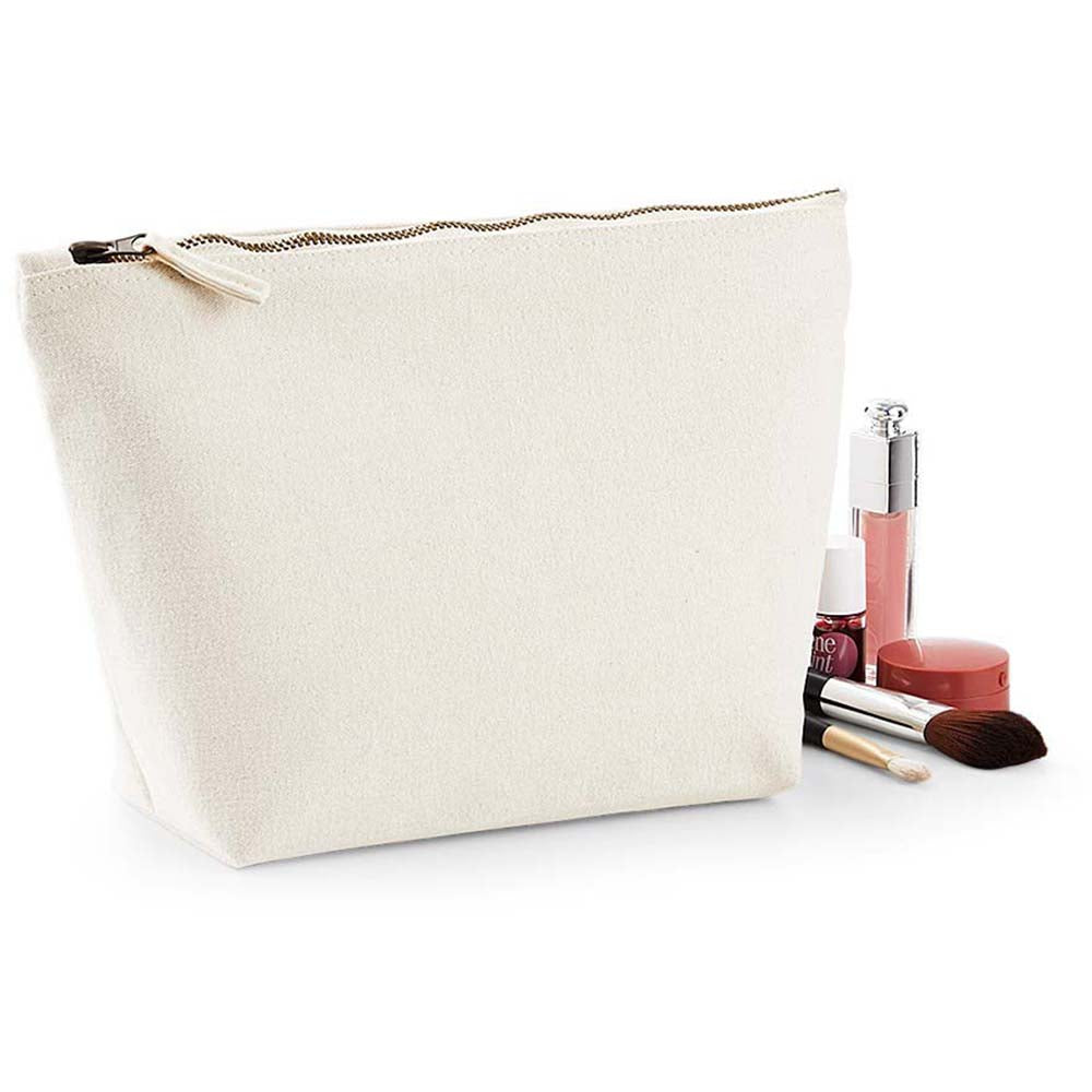 Natural - Lifestyle - Westford Mill Canvas Accessory Bag (Pack of 2)
