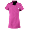 Hot Pink - Front - Premier Ladies-Womens *Blossom* Tunic - Health Beauty & Spa - Workwear (Pack of 2)