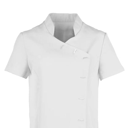 White - Back - Premier Womens-Ladies *Orchid* Tunic - Health Beauty & Spa - Workwear (Pack of 2)