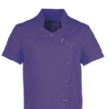 Aubergine - Front - Premier Womens-Ladies *Orchid* Tunic - Health Beauty & Spa - Workwear (Pack of 2)