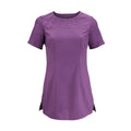 Amethyst - Front - Alexandra Womens Satin Trim Tunic - Health Beauty & Spa - Workwear (Pack of 2)