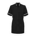 Black- White - Front - Alexandra Womens Mandarin Collar Tunic - Health Beauty - Medical Workwear (Pack of 2)