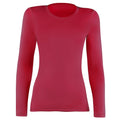 Red - Front - Rhino Womens-Ladies Sports Baselayer Long Sleeve (Pack of 2)
