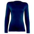 Navy - Front - Rhino Womens-Ladies Sports Baselayer Long Sleeve (Pack of 2)