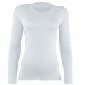White - Front - Rhino Womens-Ladies Sports Baselayer Long Sleeve (Pack of 2)