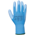 Blue - Front - Portwest PU Palm Coated Gloves (A120) - Workwear (Pack of 2)