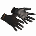 Black - Front - Portwest PU Palm Coated Gloves (A120) - Workwear (Pack of 2)