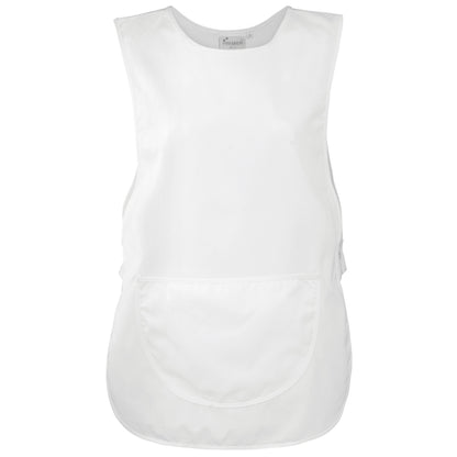 White - Front - Premier Ladies-Womens Pocket Tabard - Workwear (Pack of 2)