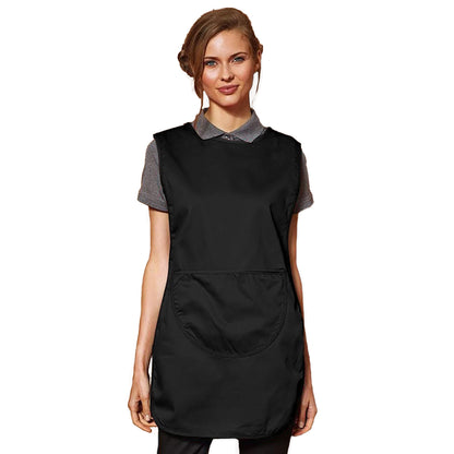 Black - Back - Premier Ladies-Womens Pocket Tabard - Workwear (Pack of 2)