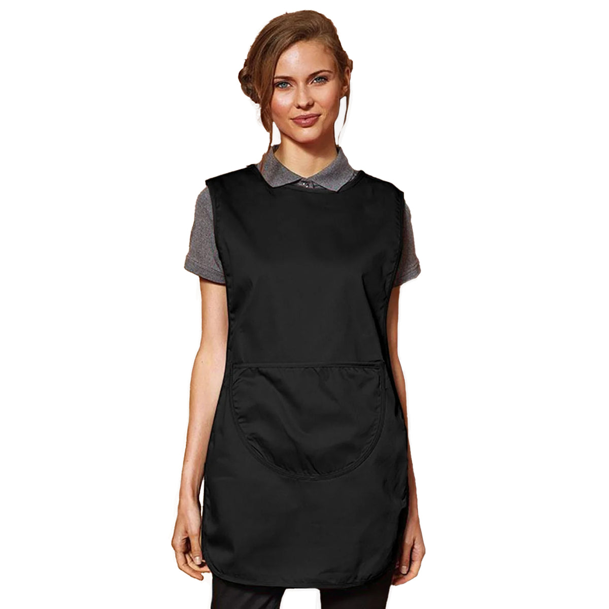 Black - Back - Premier Ladies-Womens Pocket Tabard - Workwear (Pack of 2)