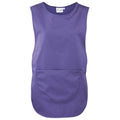 Purple - Front - Premier Ladies-Womens Pocket Tabard - Workwear (Pack of 2)