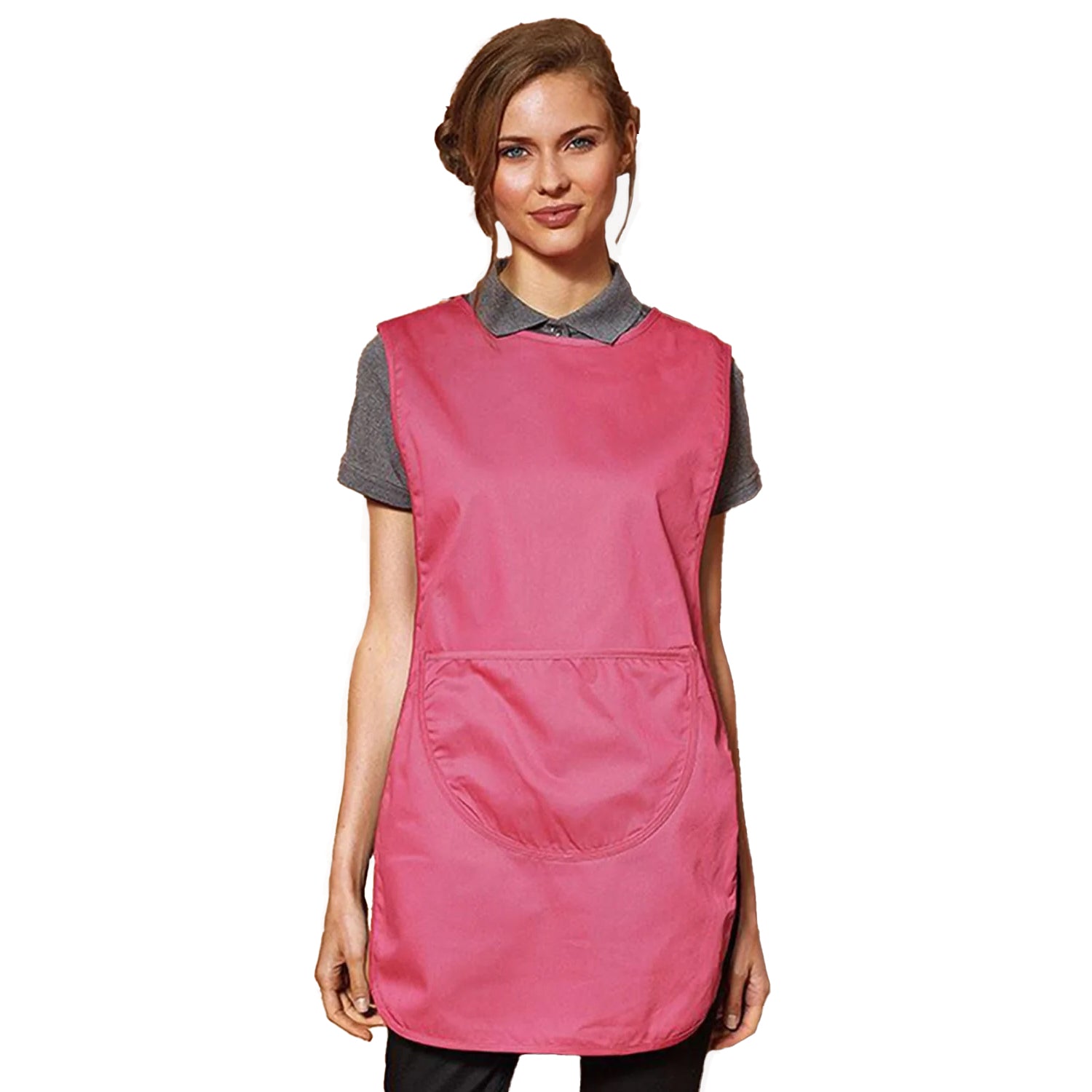 Fuchsia - Back - Premier Ladies-Womens Pocket Tabard - Workwear (Pack of 2)