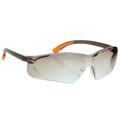 Smoke - Front - Portwest Fossa Spectacle (PW15) - Glasses - Safetywear - Workwear (Pack of 2)