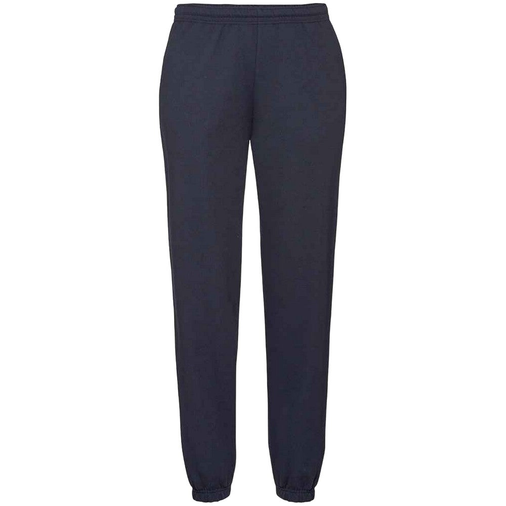 Deep Navy - Front - Fruit Of Loom Mens Classic 80-20 Elasticated Sweatpants