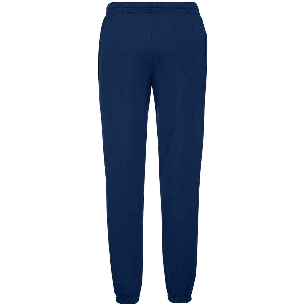 Navy - Back - Fruit Of Loom Mens Classic 80-20 Elasticated Sweatpants