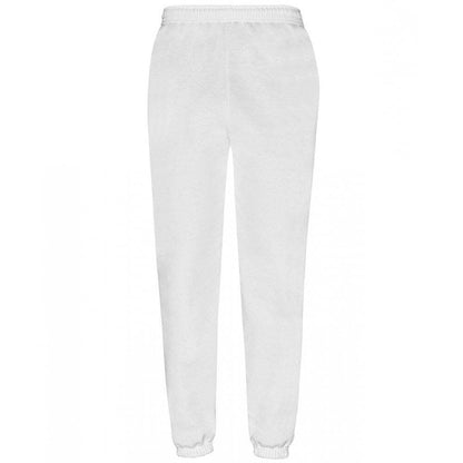 White - Front - Fruit Of Loom Mens Classic 80-20 Elasticated Sweatpants