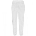 White - Front - Fruit Of Loom Mens Classic 80-20 Elasticated Sweatpants