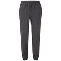 Dark Heather Grey - Front - Fruit Of Loom Mens Classic 80-20 Elasticated Sweatpants