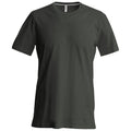 Grey - Front - Kariban Mens Slim Fit Short Sleeve Crew Neck T-Shirt