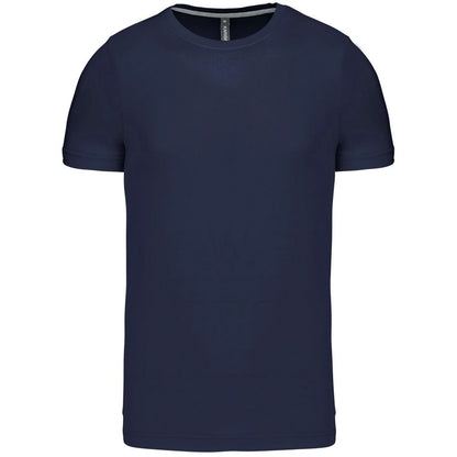 Navy - Front - Kariban Mens Slim Fit Short Sleeve Crew Neck T-Shirt