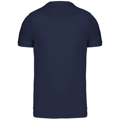 Navy - Back - Kariban Mens Slim Fit Short Sleeve Crew Neck T-Shirt