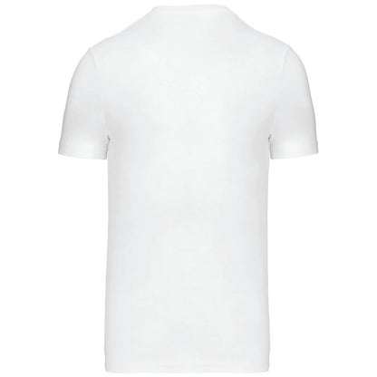White - Back - Kariban Mens Slim Fit Short Sleeve Crew Neck T-Shirt