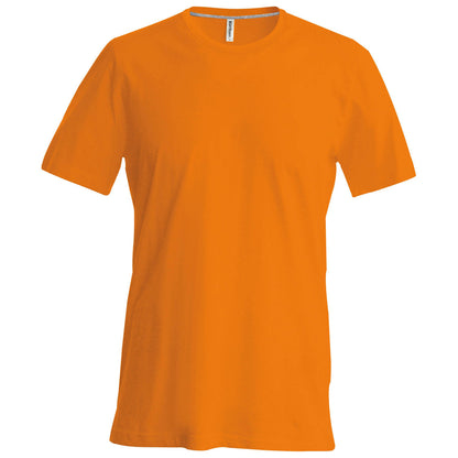 Orange - Front - Kariban Mens Slim Fit Short Sleeve Crew Neck T-Shirt