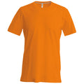 Orange - Front - Kariban Mens Slim Fit Short Sleeve Crew Neck T-Shirt