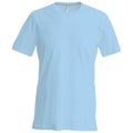 Sky Blue - Front - Kariban Mens Slim Fit Short Sleeve Crew Neck T-Shirt