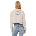 Heather Dust - Back - Bella + Canvas Womens-Ladies Cropped Fleece Hoodie