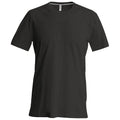 Black - Front - Kariban Mens Slim Fit Short Sleeve Crew Neck T-Shirt