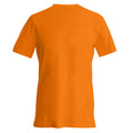 Orange - Back - Kariban Mens Short Sleeve V Neck Slim Fit T-Shirt