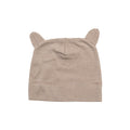 Organic Natural-Mocha - Front - Babybugz Little Hat With Ears