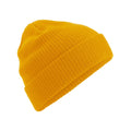 Mustard Yellow - Front - Beechfield Organic Cotton Beanie