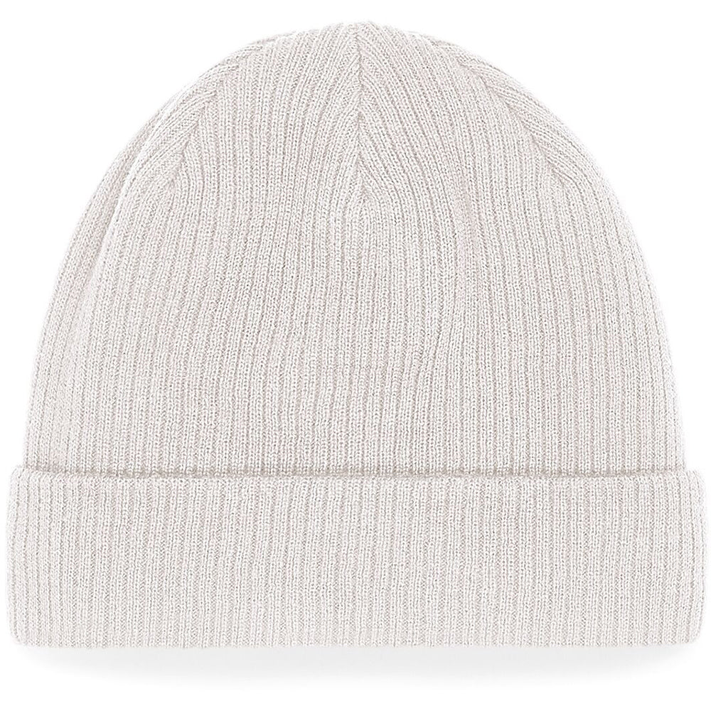 Sand - Back - Beechfield Organic Cotton Beanie